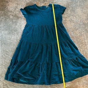 Hanna Andersson dress. Corduroy. Teal. 160